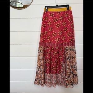 Anna Sui Floral skirt